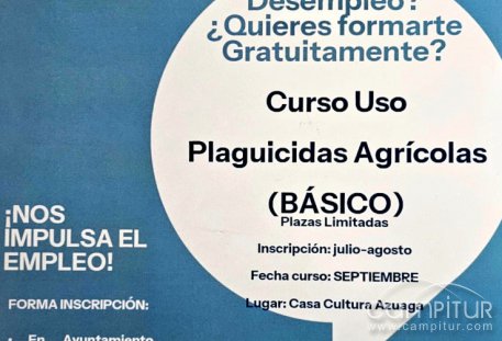 Nuevo Curso de Uso de Plaguicidas Agrícolas en Azuaga