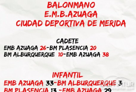 Gran jornada deportiva para las Escuelas Municipales de Azuaga en fútbol, baloncesto y balonmano