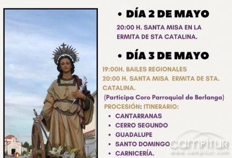 Berlanga celebra Santa Catalina 2025 con tradición, fe y verbena popular