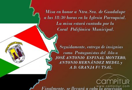 Granja de Torrehermosa celebra el Día de Extremadura con misa, reconocimientos y procesión