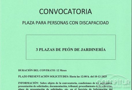 Fomento de la Campiña Sur abre proceso selectivo para tres plazas de peón de jardinería